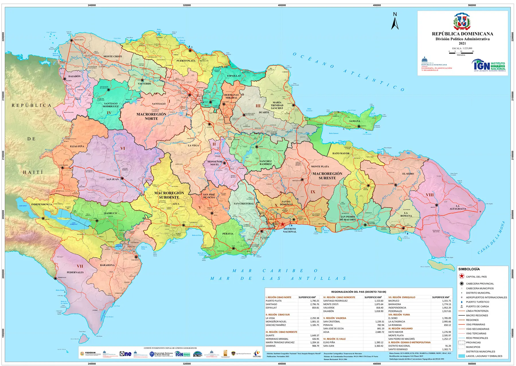 Portada: Mapa División Político Administrativa (2021)