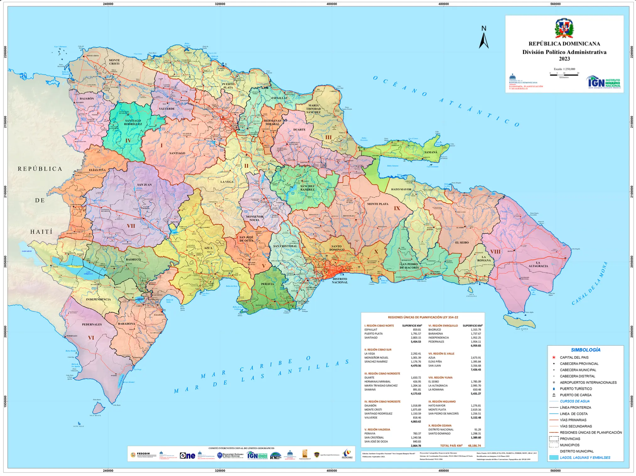 Portada: Mapa División Político Administrativa (2023)