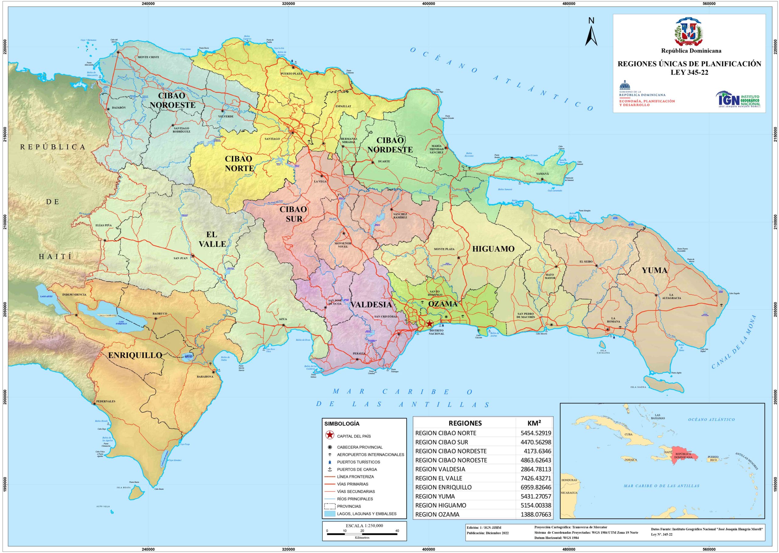 Portada: Mapa Regiones Únicas de Planificación