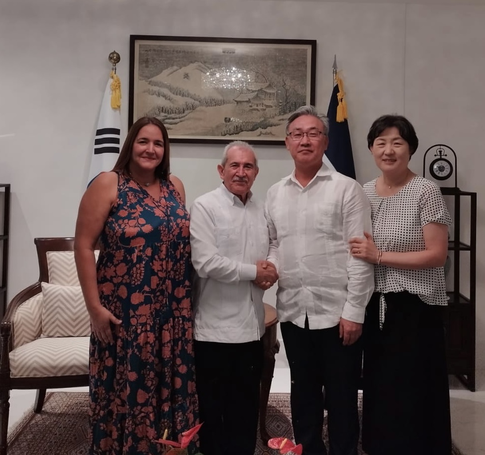 Director Nacional del IGN-JJHM Participa en Reunión con el Embajador de Corea del Sur